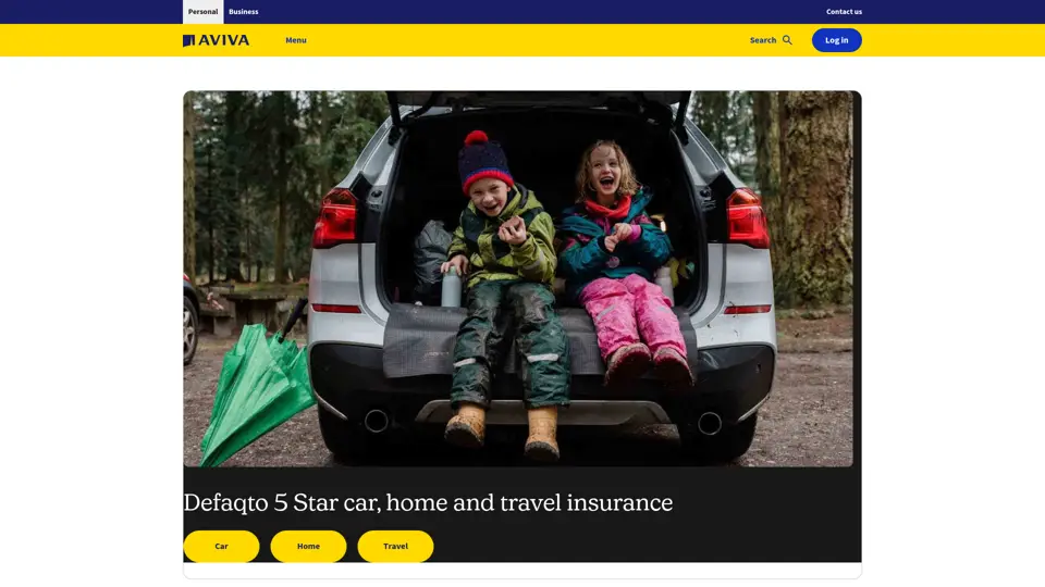 Aviva homepage, 11 Jul 2026