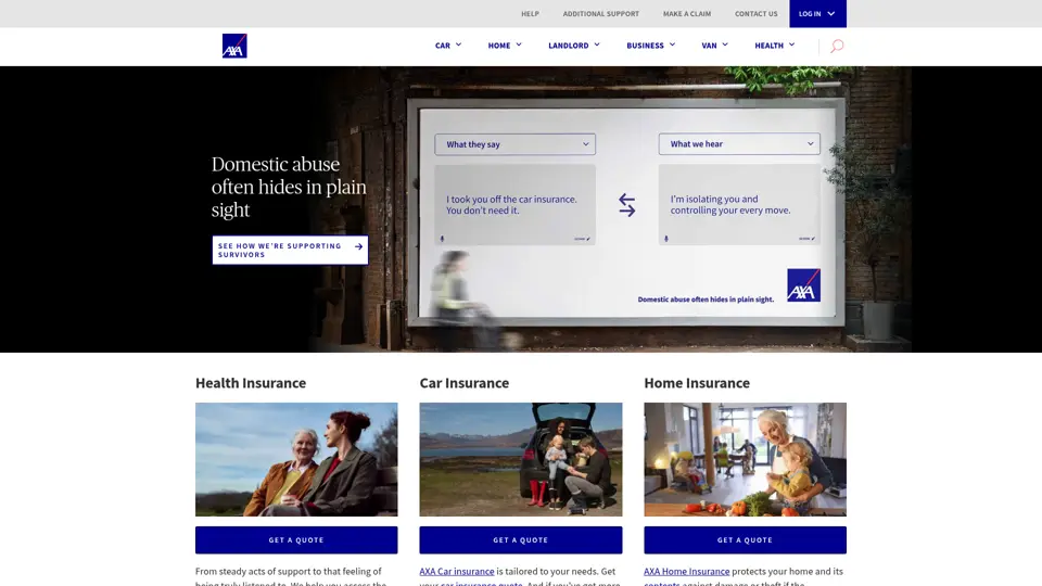 AXA homepage, 27 Jun 2026
