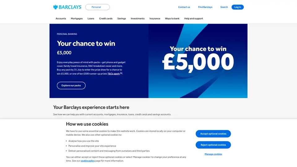 Barclays homepage, 30 Jun 2026
