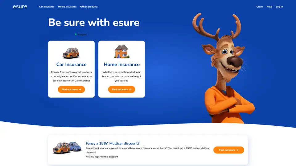 esure homepage, 6 Jul 2026