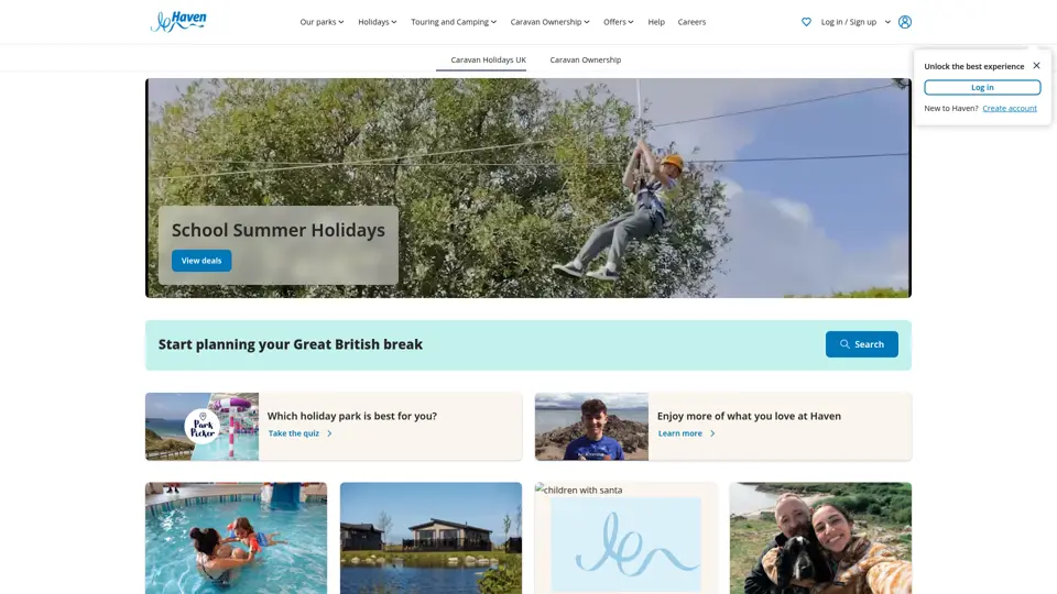 Haven homepage, 4 Jul 2026