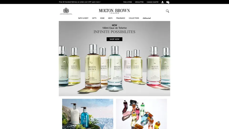 Molton Brown homepage, 17 Jul 2018
