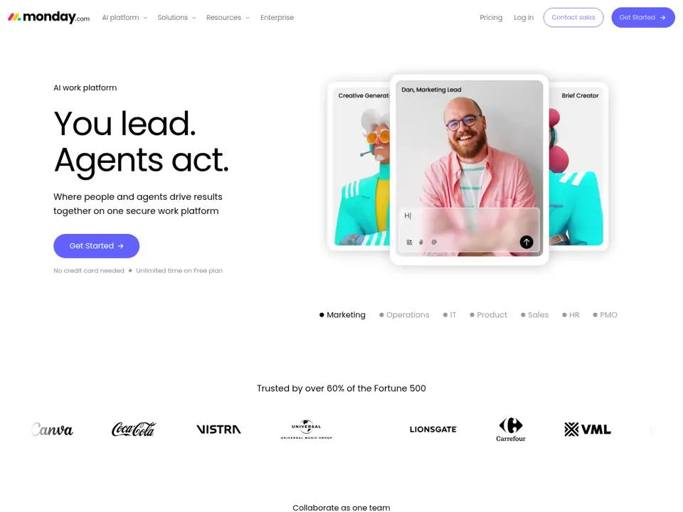 monday.com homepage, 30 Jun 2026
