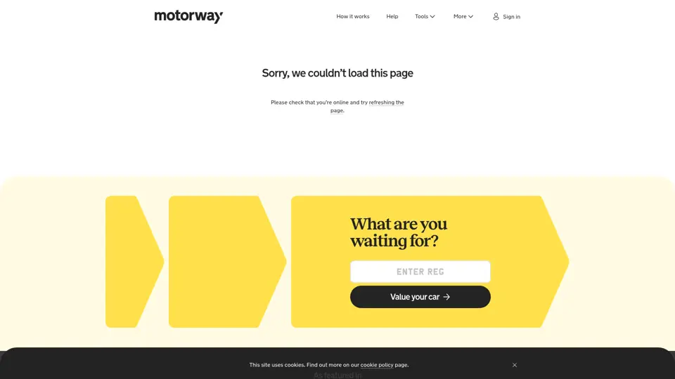 Motorway homepage, 15 Jul 2026
