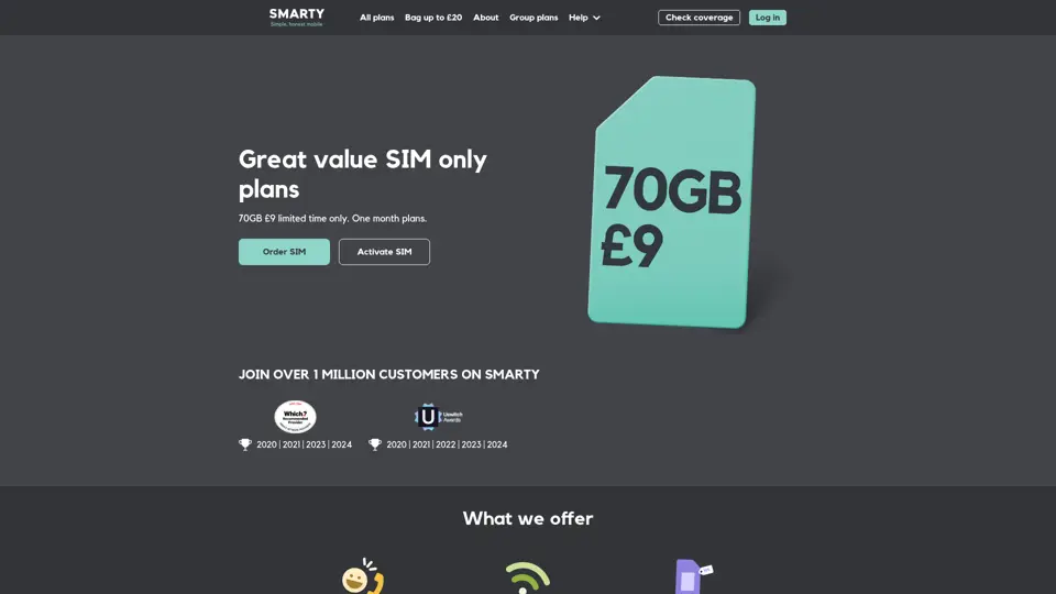 SMARTY homepage, 27 Jun 2026