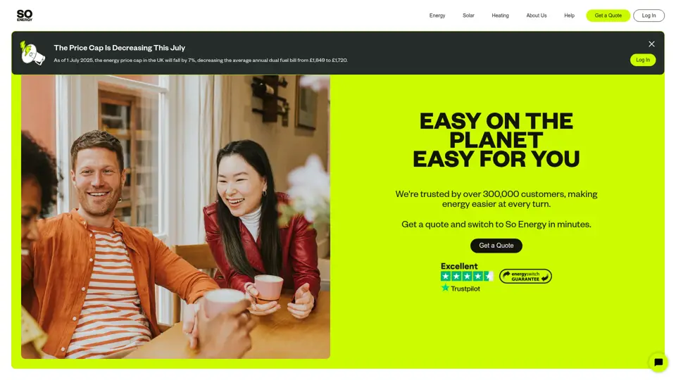 So Energy homepage, 30 Jun 2025