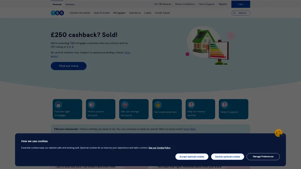 TSB homepage, 30 Jun 2026