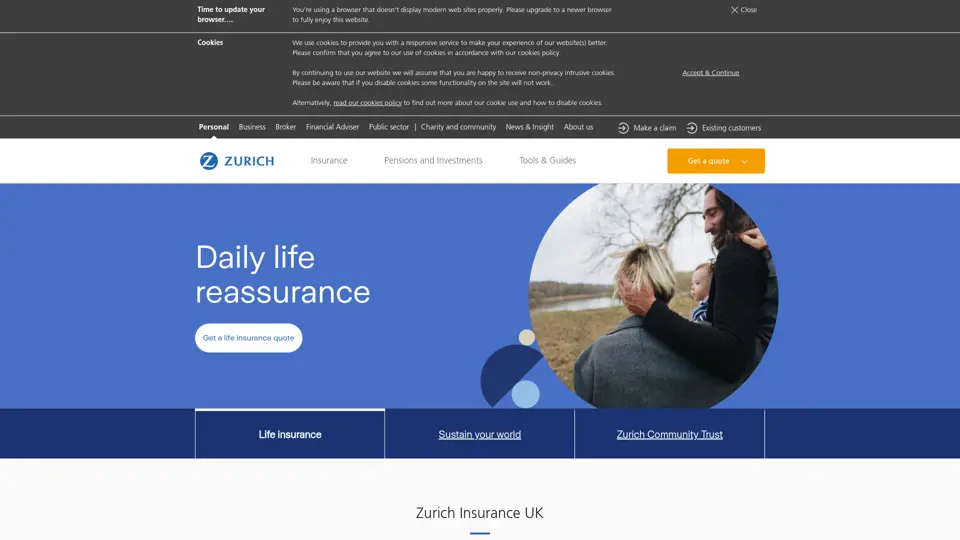 Zurich homepage, 30 Jun 2023